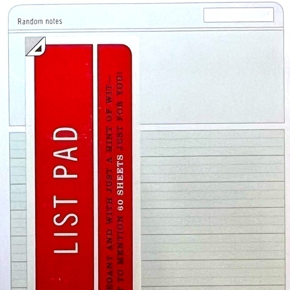 Knock Knock “Random Notes” List Notepad + “And Furthermore” Sticky Notepad - Picture 5 of 7